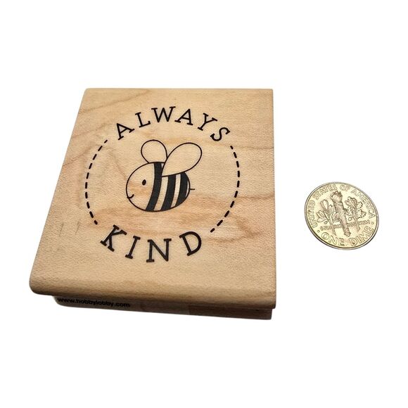 bee stamp, Stampabilities, wood rubber, papercraft, teacher, scrapbooking - Picture 5 of 5